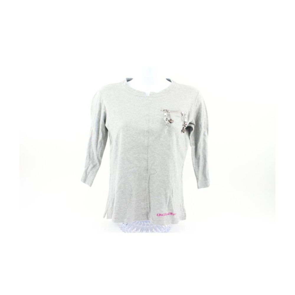 Louis Vuitton Ultra Rare Women's Small Stephen Sprouse LV Charm Shirt 114lv14